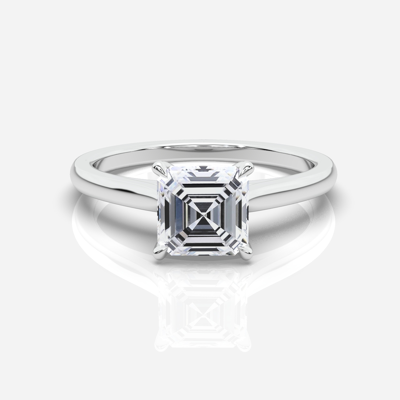 Ella Cathedral Solitaire Asscher